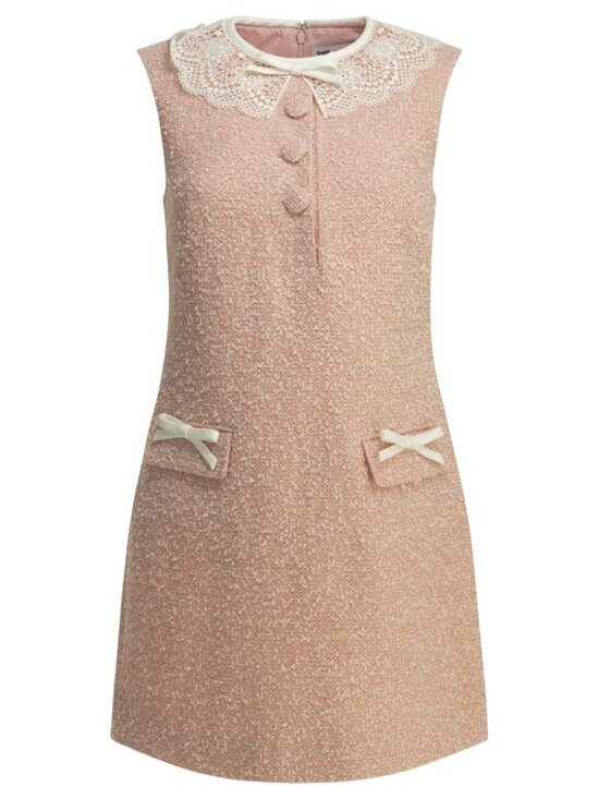 Self-portrait Dresses & Skirts - Self-Portrait Short Bouclé Dress Tag Size 10 Women